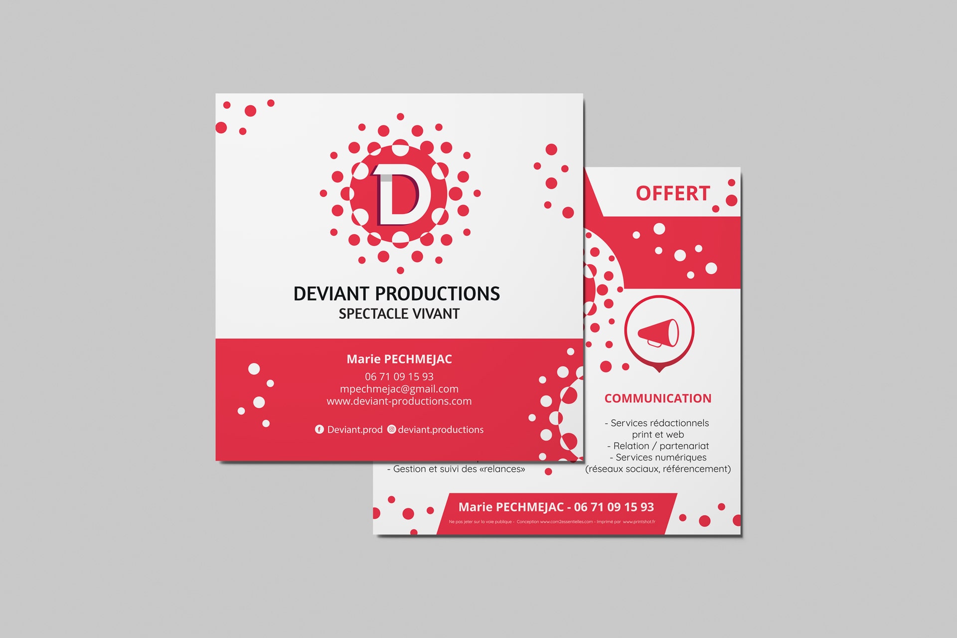 Flyer Deviant productions