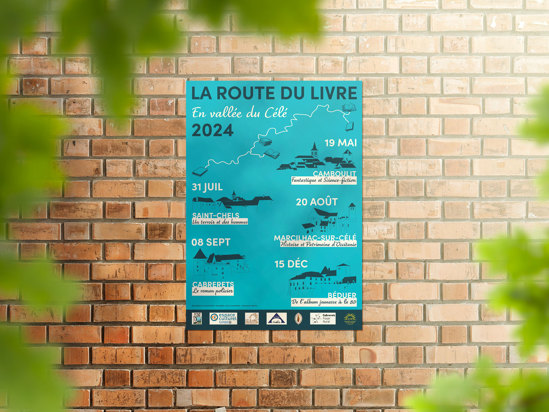 Affiche La route du Livre en Vallée du Célé 2024