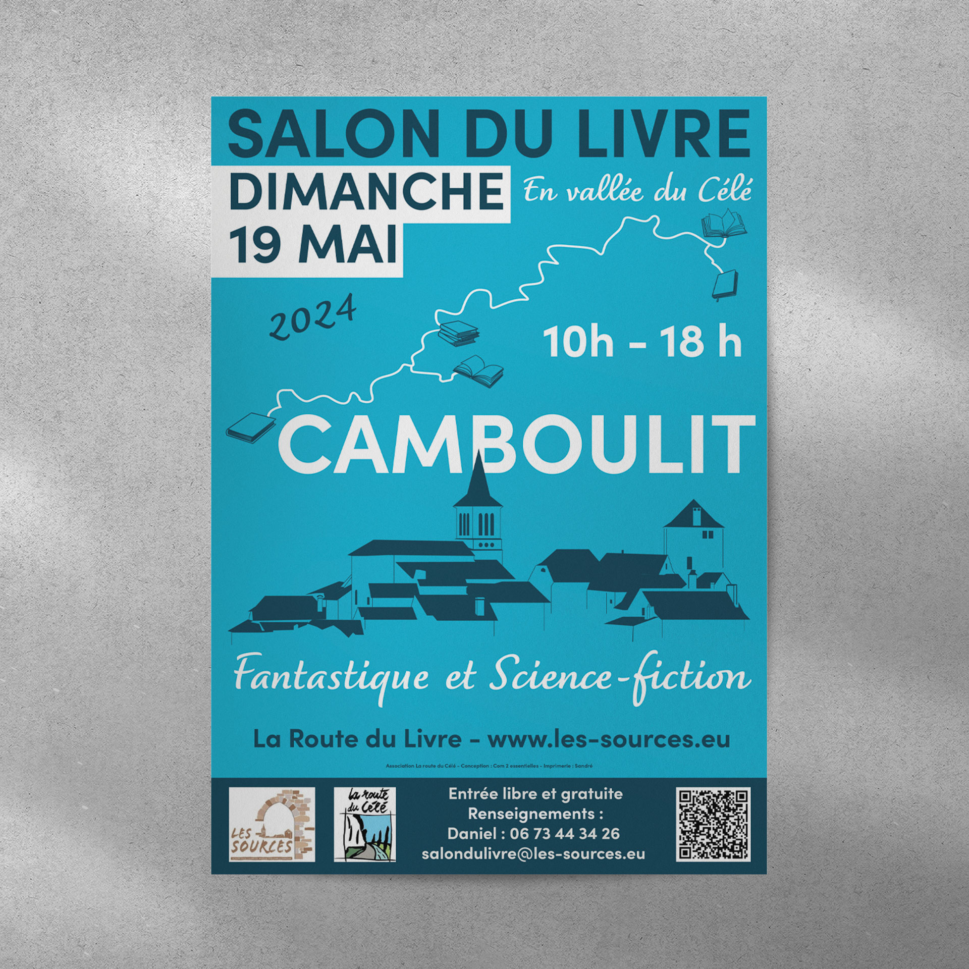 Affiche - Camboulit - Salon du Livre en Vallée du Célé 2024