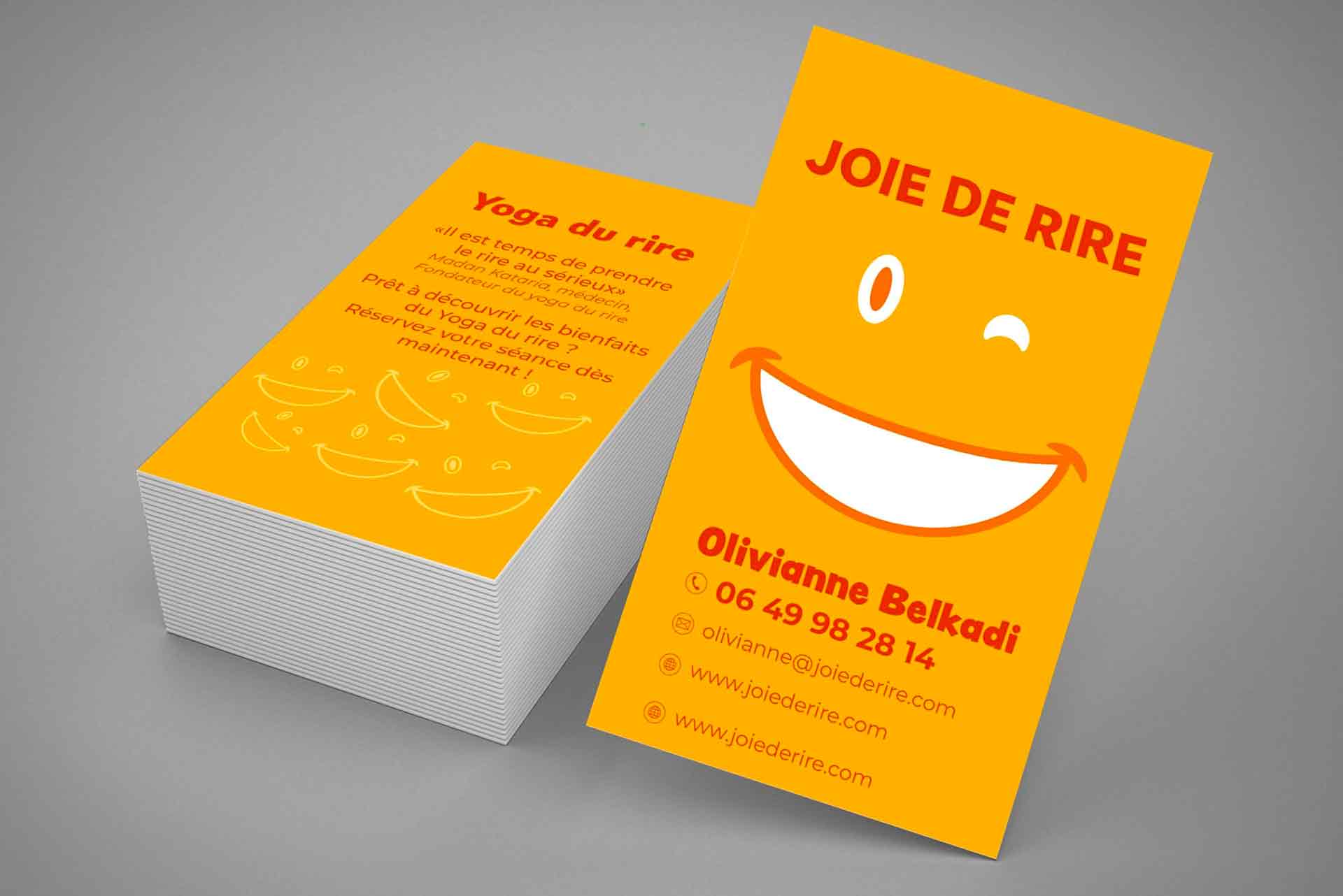 Carte de visite - Joie de rire